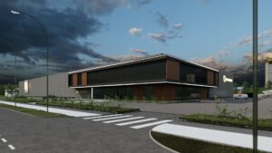 projekt hali produkcyjnej z biurem